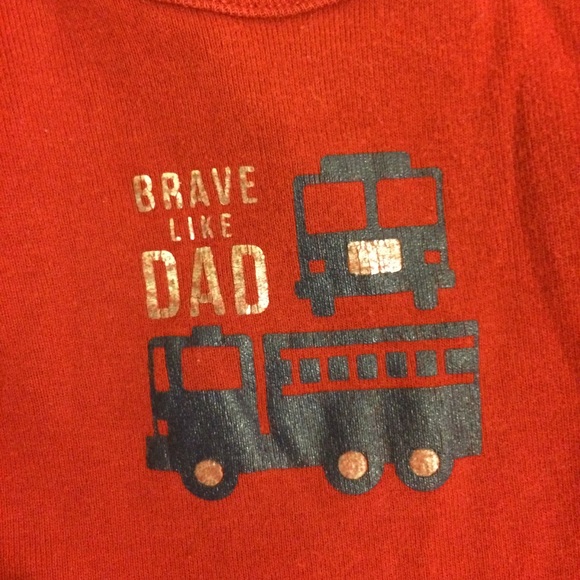 [carter’s] boy’s red bodysuit long sleeve - Picture 3 of 6